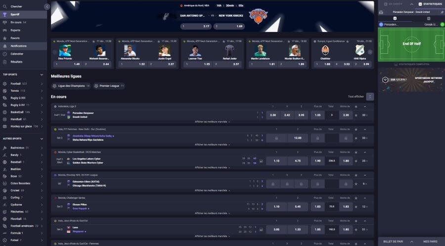 Gambiva Casino sports