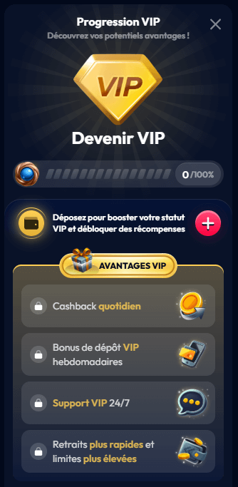 Gambiva Casino programme vip
