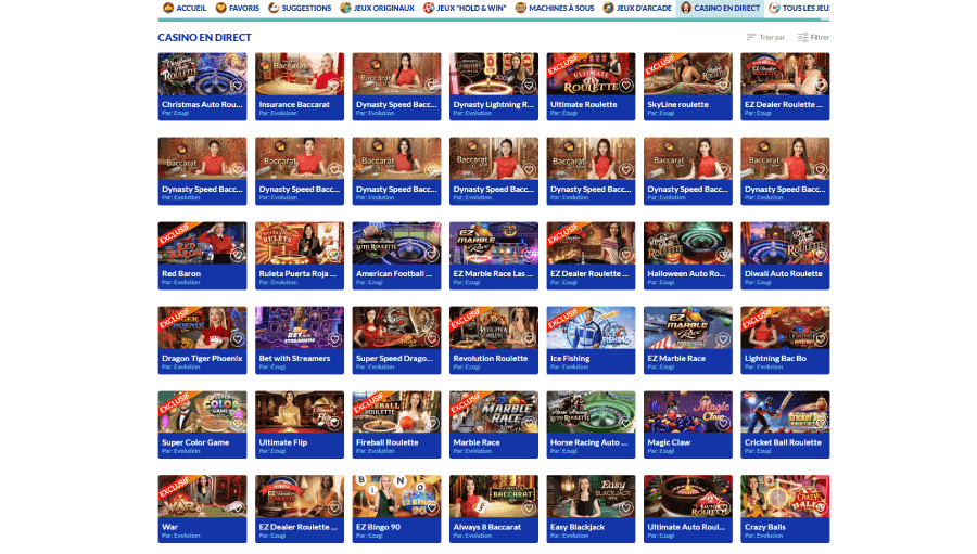 Lucky Treasure Casino Live-casino