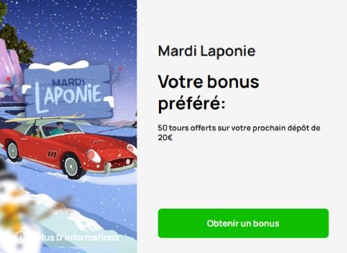 Millionz Casino page du bonus Mardi Laponioe