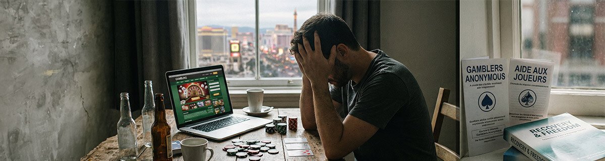 Bannière Dépendance aux jeux de casino