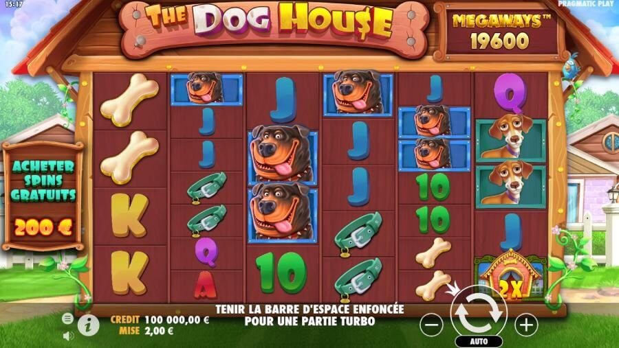 Machines à sous The Dog House Megaways de Pragmatic Play