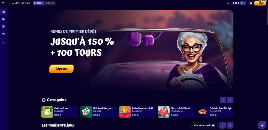 Spingranny Casino accueil