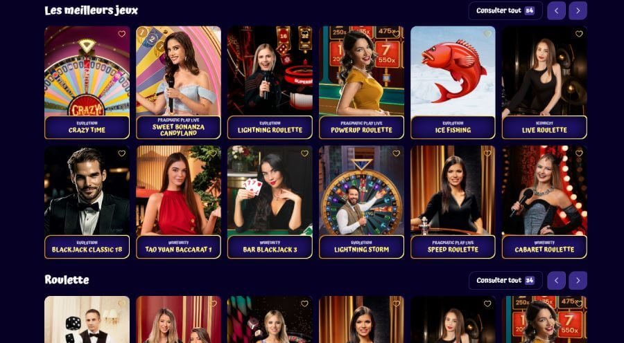 Spingranny Casino live casino