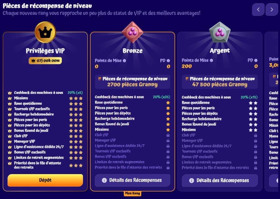 Spingranny Casino programme vip