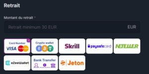 BravoPlay Casino page retrait