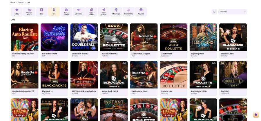 Crown Slots Casino live casino