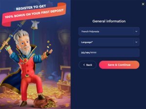 Celsius Casino inscription étape 2