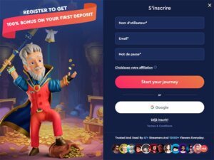Celsius Casino inscription étape 1