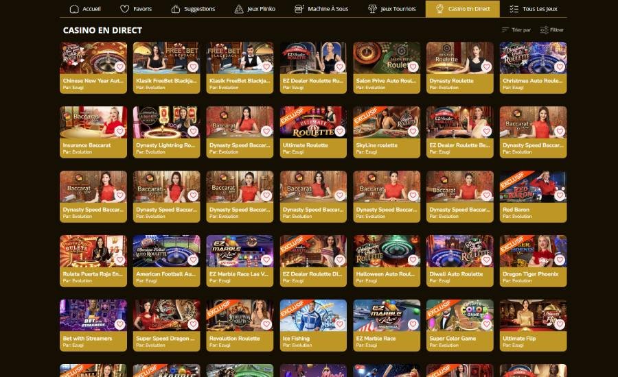 Kings Chance Casino live casino