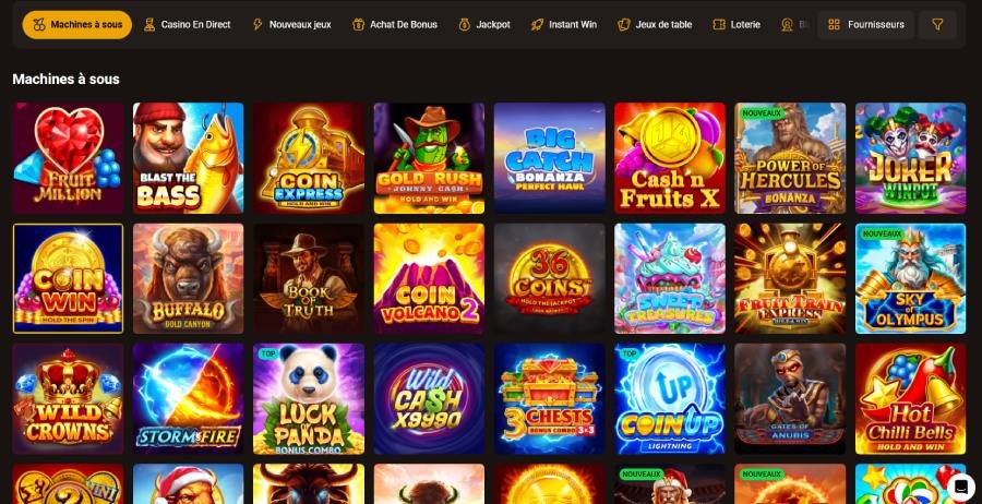 Slotlair Casino machines à sous