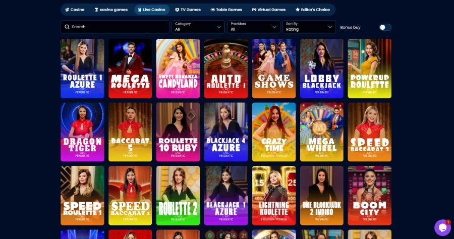 Starzspins Casino le casino en direct