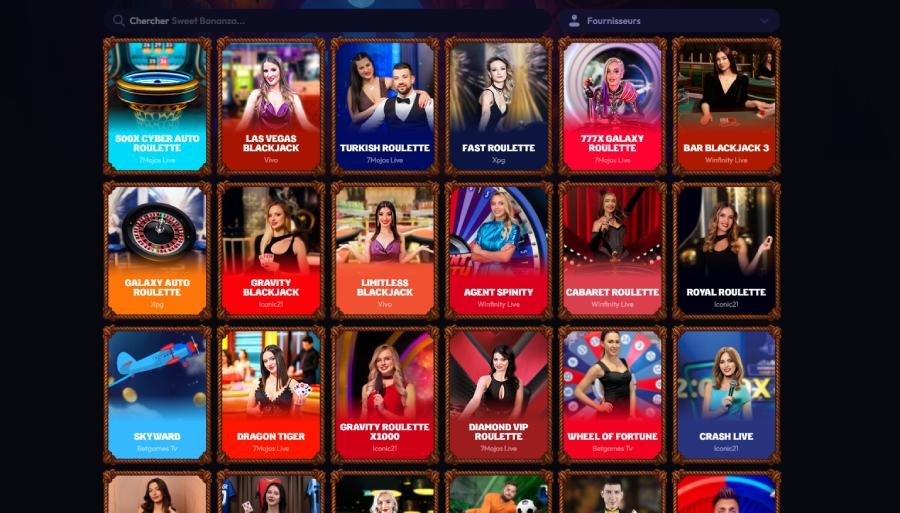 Wildzy Casino page casino en direct