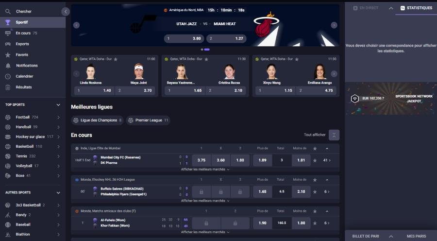 Wildzy Casino page paris sportifs