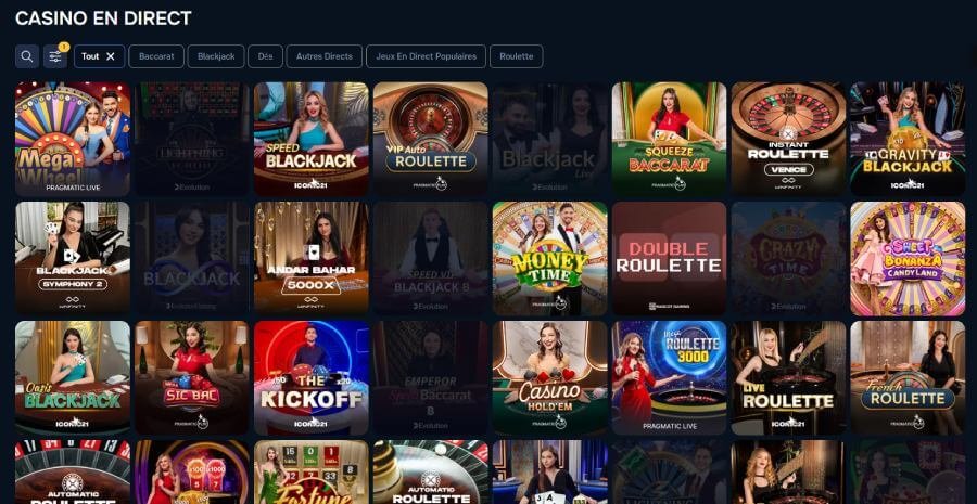 Baloo Casino live casino