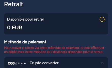 Baloo Casino page retrait