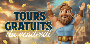 Hercules Casino bonus free spins du vendredi