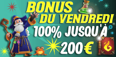 Merlin Casino bonus vendredi