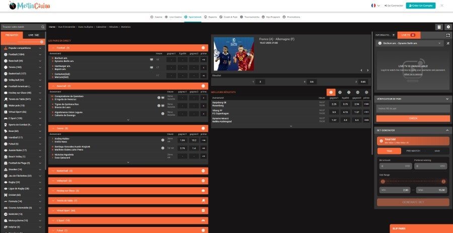 Merlin Casino sports