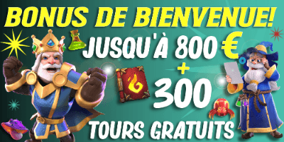 Merlin Casino bonus de bienvenue