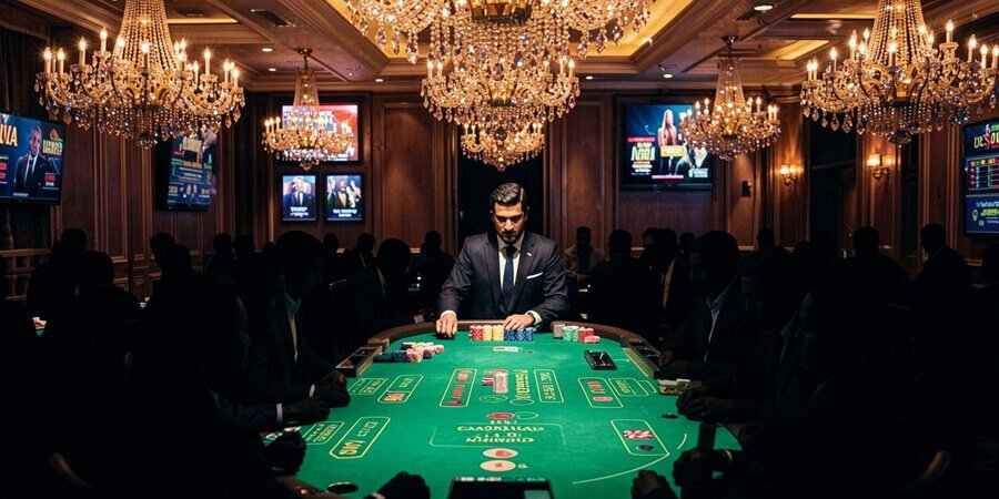 femme blackjack Casino Live croupier en direct