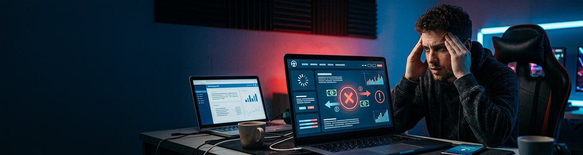 Bannière Dépôt refusé sur un casino en ligne : les causes les plus fréquentes